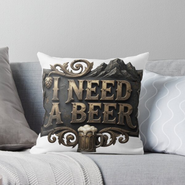 Item preview, Dynamic Red I NEED A BEER designed and sold by dazzlemakers.