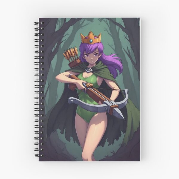 Item preview, Archer Queen in the Forest - Anime Fantasy Crossbow Warrior designed and sold by Billy Morfo™.