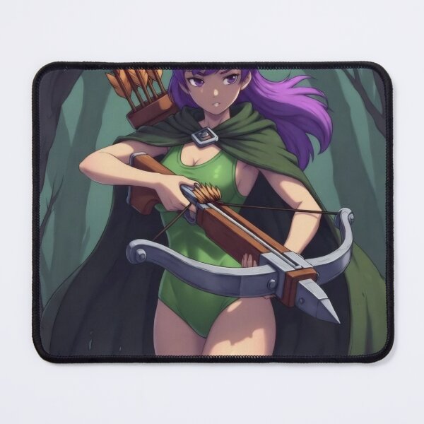 Item preview, Archer Queen in the Forest - Anime Fantasy Crossbow Warrior designed and sold by Billy Morfo™.