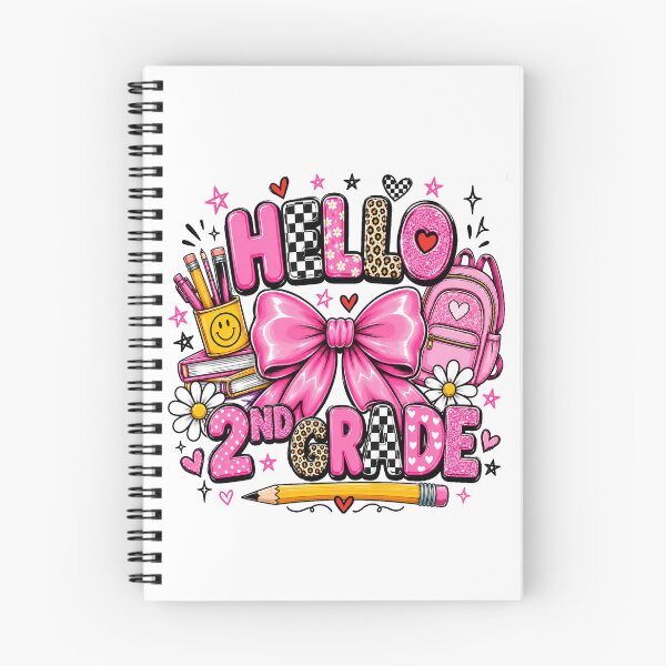 Item preview, Hello 2nd Grade Pink School Girl Design designed and sold by QuiteOrbit.