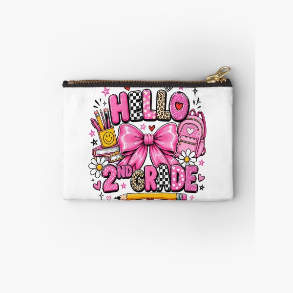 Item preview, Hello 2nd Grade Pink School Girl Design designed and sold by QuiteOrbit.
