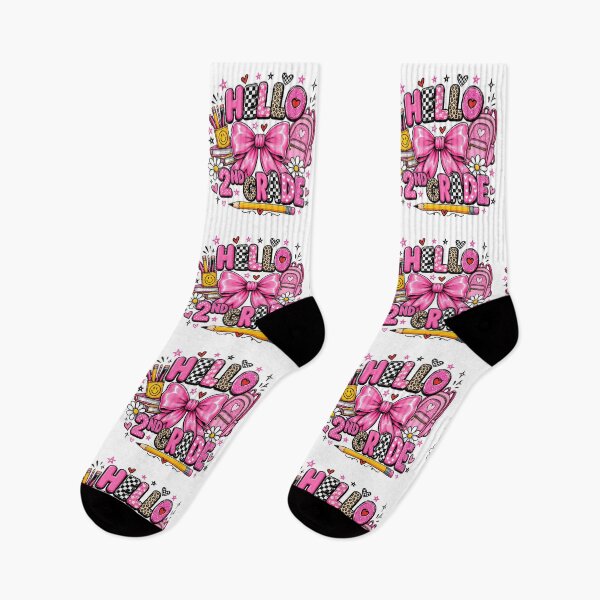 Item preview, Hello 2nd Grade Pink School Girl Design designed and sold by QuiteOrbit.