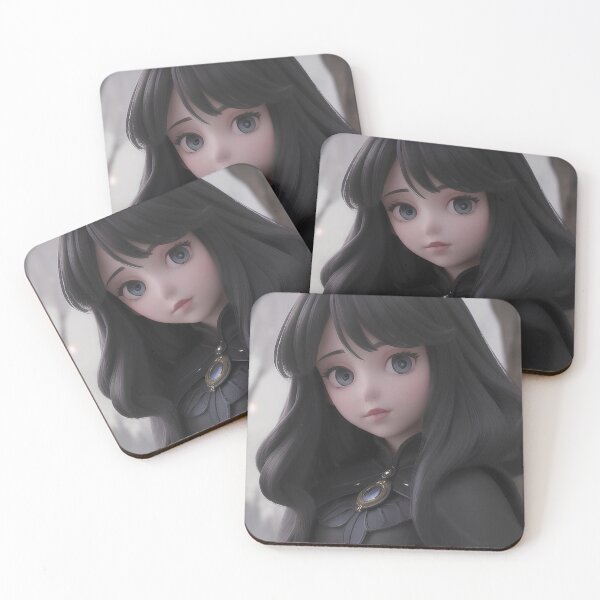 Item preview, Gothic Girl With Sapphire Pendant designed and sold by MoonGlyphSilence.