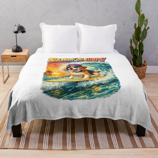 Item preview, Surfing Dogs – Surf Bark Repeat | Funny Beach Dog Collection designed and sold by TheCanineCanvas.