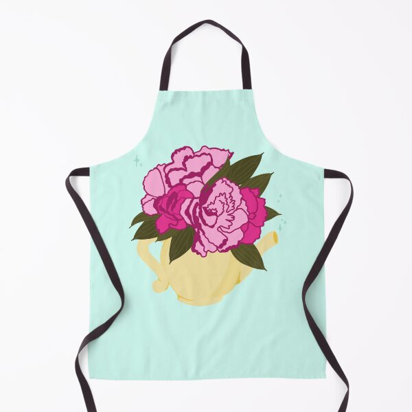 Item preview, Pink Peony Teapot Floral Illustration – Vintage Botanical Tea Lover Design designed and sold by SweetButSnarky.