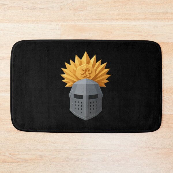 Item preview, Medieval knight's helmet with golden crest designed and sold by AKRAMlogo.