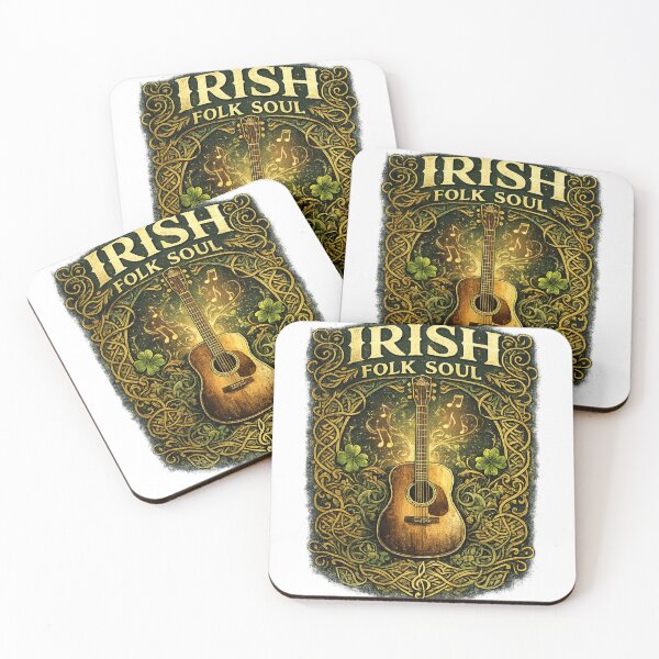 Item preview, Irish Folk Soul Acoustic Guitar Art designed and sold by Mohamedeinoo.