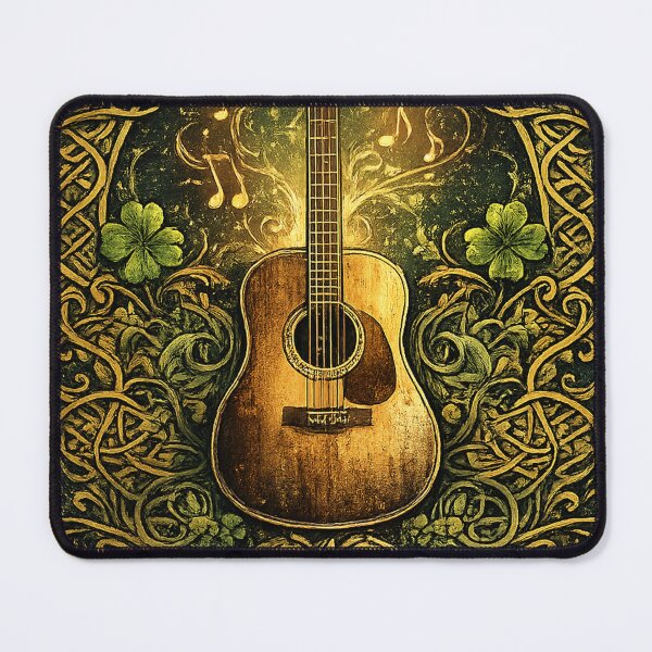 Item preview, Irish Folk Soul Acoustic Guitar Art designed and sold by Mohamedeinoo.