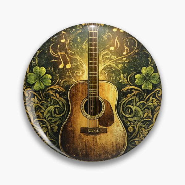 Item preview, Irish Folk Soul Acoustic Guitar Art designed and sold by Mohamedeinoo.