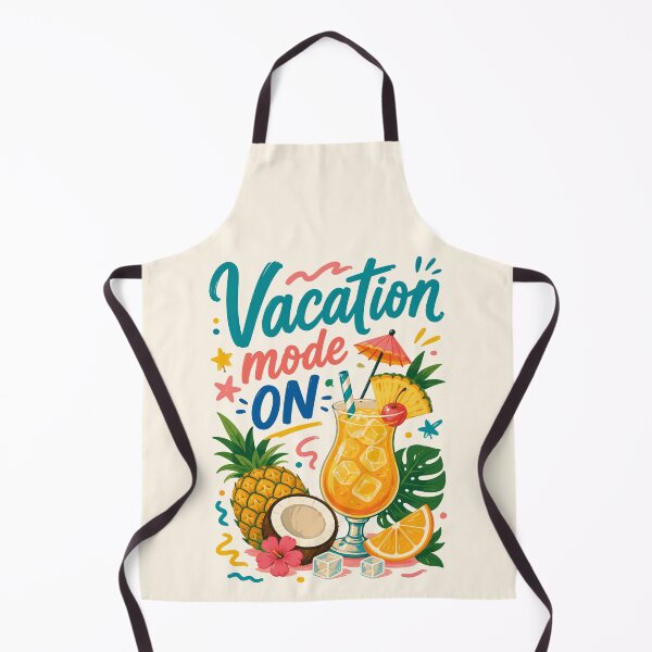 Item preview, Vacation Mode On - Tropical Cocktail and Pineapple Summer Art designed and sold by arfindo-indra.