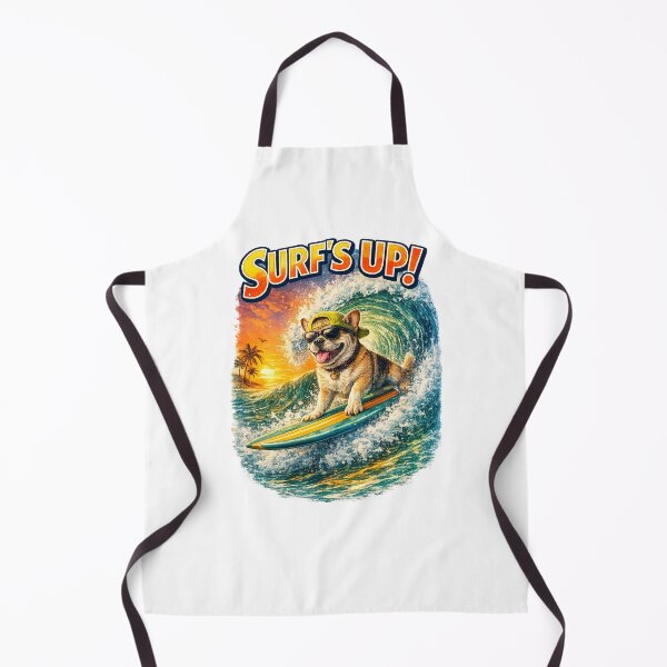 Item preview, Surfing Dogs – Surf Bark Repeat | Funny Beach Dog Collection designed and sold by TheCanineCanvas.