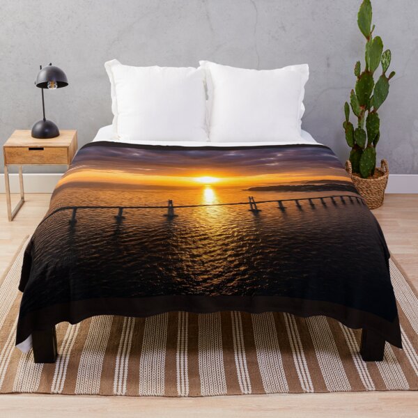 Item preview, Golden Sunset Ocean Bridge Photography designed and sold by conohitoAI-ArtGallery.