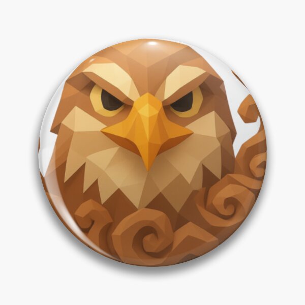 Item preview, Eagle head with geometric flames designed and sold by AKRAMlogo.