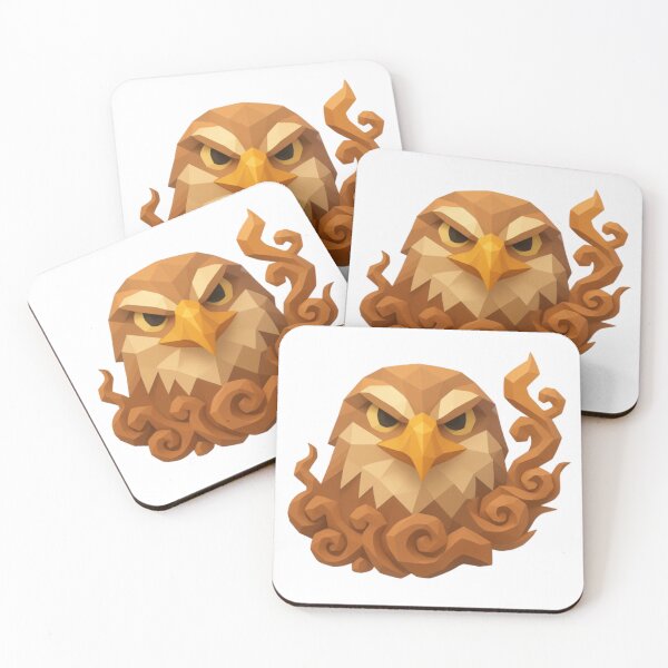 Item preview, Eagle head with geometric flames designed and sold by AKRAMlogo.