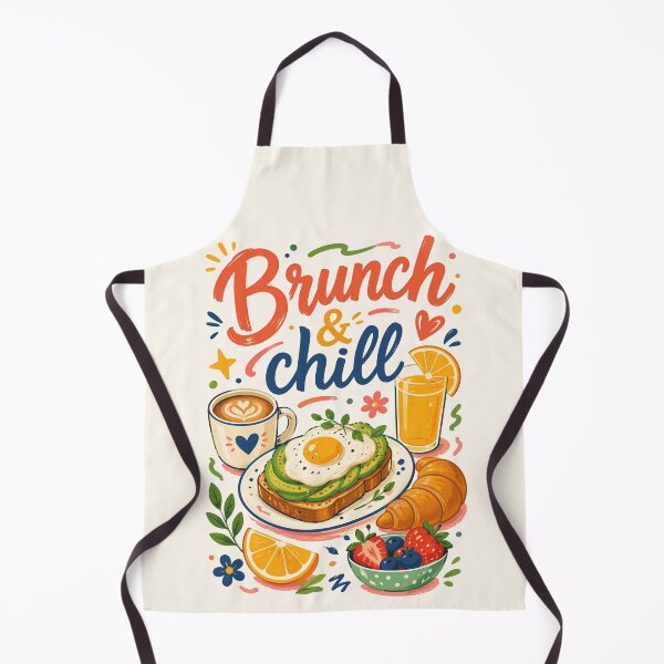 Item preview, Brunch & Chill - Cute Avocado Toast and Coffee Morning Food Art designed and sold by arfindo-indra.
