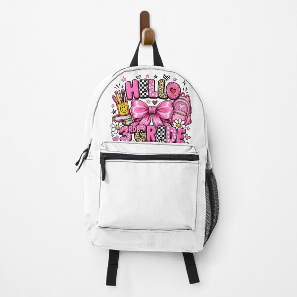 Item preview, Hello 3rd Grade Pink Backpack School designed and sold by QuiteOrbit.