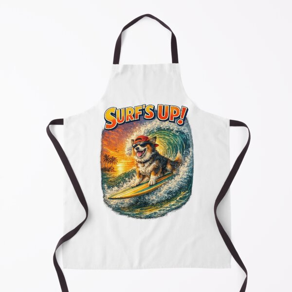 Item preview, Surfing Dogs – Surf Bark Repeat | Funny Beach Dog Collection designed and sold by TheCanineCanvas.