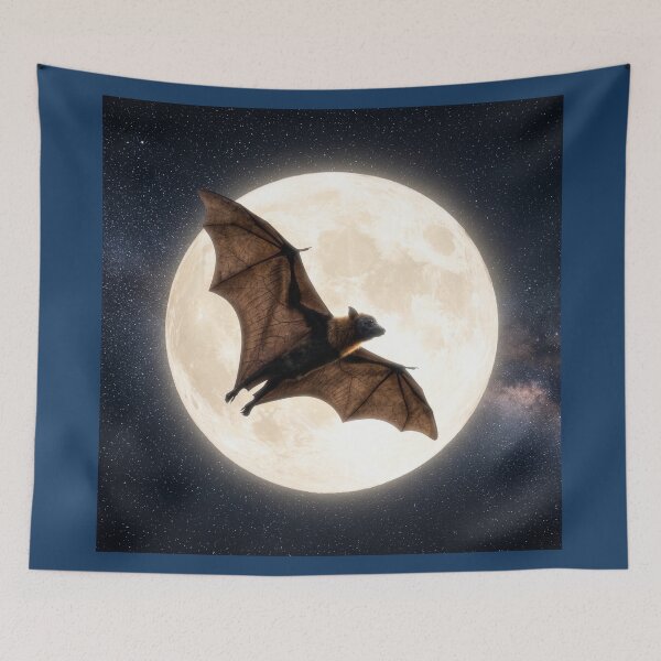 Item preview, Bat Flies Through the Moonlight designed and sold by Tridentulus.