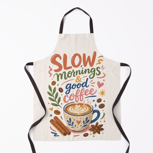 Item preview, Slow Mornings & Good Coffee - Cute Latte Art and Cinnamon Morning Art designed and sold by arfindo-indra.