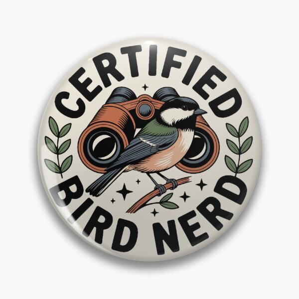 Item preview, Certified Bird Nerd Vintage Birdwatching Badge designed and sold by limos.
