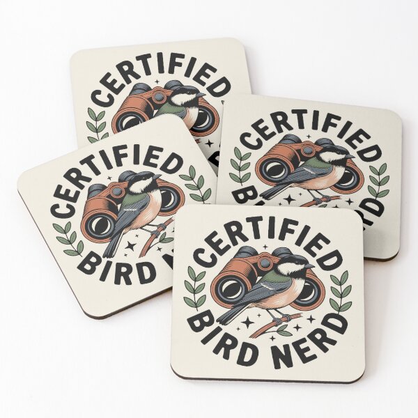 Item preview, Certified Bird Nerd Vintage Birdwatching Badge designed and sold by limos.