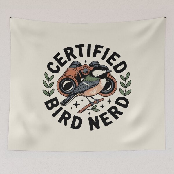 Item preview, Certified Bird Nerd Vintage Birdwatching Badge designed and sold by limos.