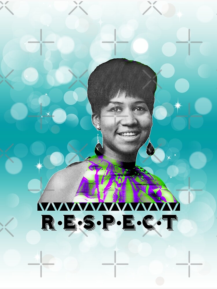quot Aretha Franklin RIP Respect quot Poster by PureCreations Redbubble