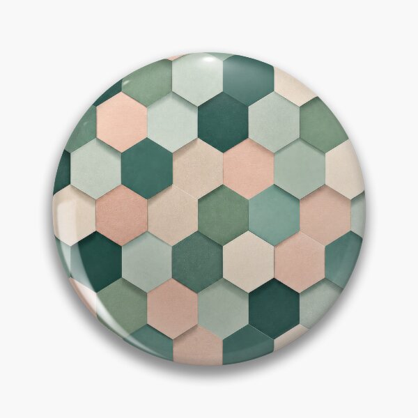 Item preview, Muted Mint Green Blush Faceted Cube Modernist designed and sold by scicilysimonee.