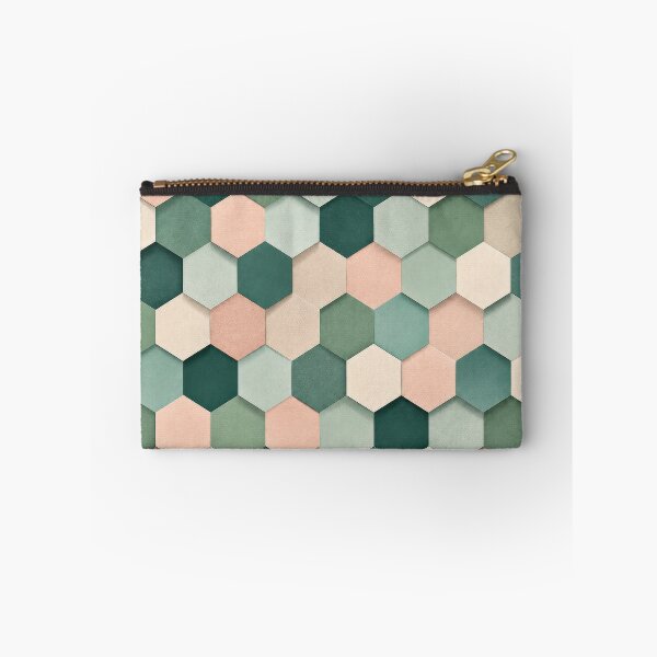 Item preview, Muted Mint Green Blush Faceted Cube Modernist designed and sold by scicilysimonee.
