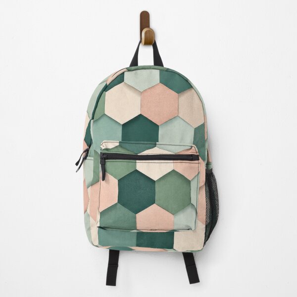 Item preview, Muted Mint Green Blush Faceted Cube Modernist designed and sold by scicilysimonee.