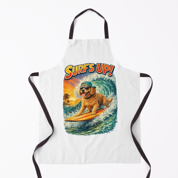 Item preview, Surfing Dogs – Surf Bark Repeat | Funny Beach Dog Collection designed and sold by TheCanineCanvas.