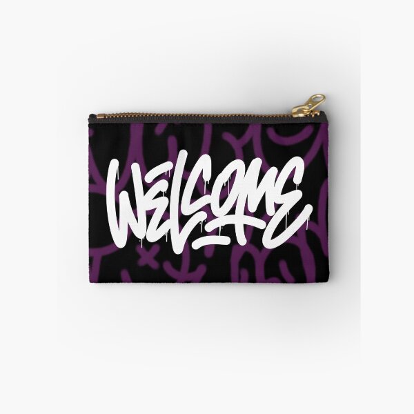 Item preview, Welcome Dripping Graffiti Tag Urban Streetwear Smiley Art designed and sold by Kimos Creative Store.