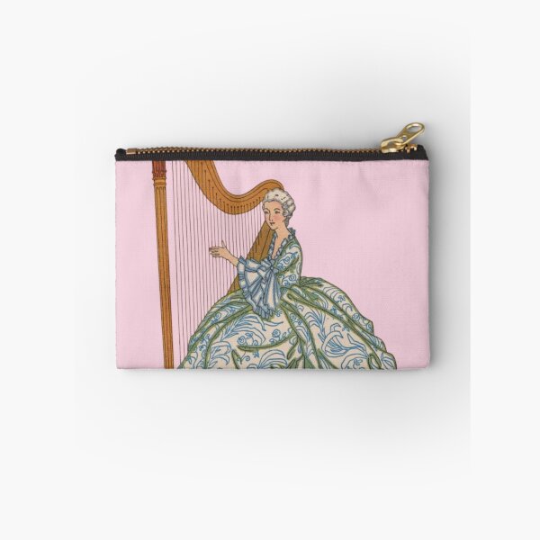 Item preview, Vintage Rococo Lady Playing Harp designed and sold by briar monrose.