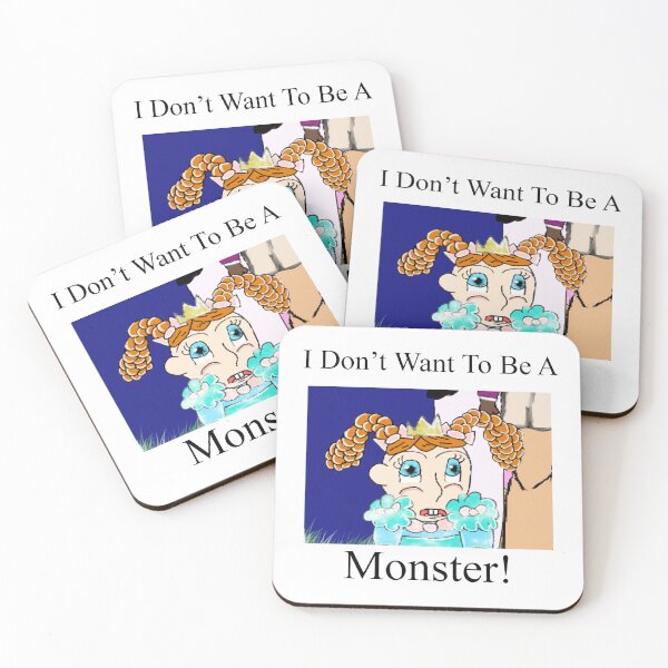 Item preview, I Don't Want To Be A Monster designed and sold by KJH-Art-Studios.