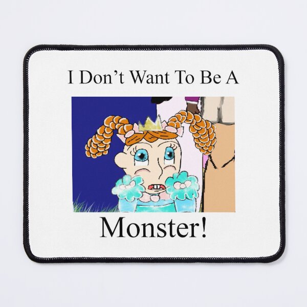 Item preview, I Don't Want To Be A Monster designed and sold by KJH-Art-Studios.