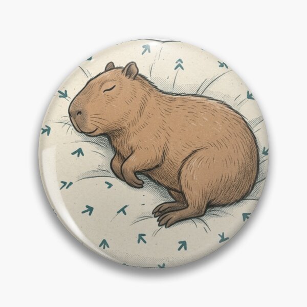 Item preview, Cute Capybara Character Illustration designed and sold by สุธรรมาท ทองกร.