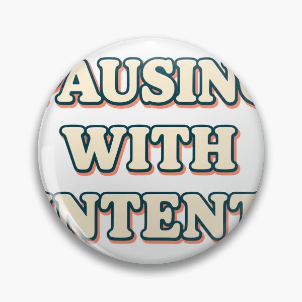 Item preview, Pausing With Intent Typography designed and sold by aihrgdesign.