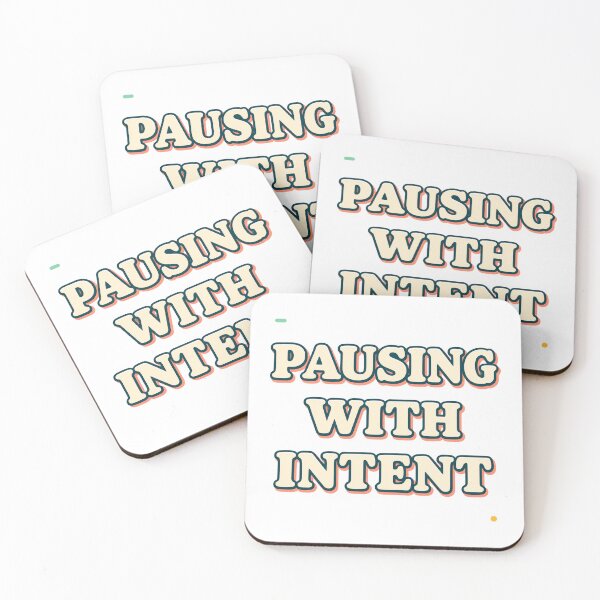 Item preview, Pausing With Intent Typography designed and sold by aihrgdesign.