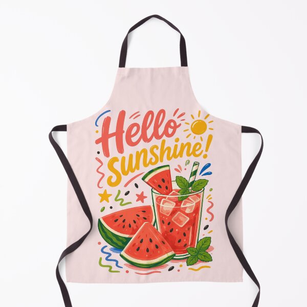 Item preview, Hello Sunshine - Cute Watermelon Summer Cocktail Art and Poster designed and sold by arfindo-indra.