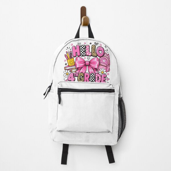 Item preview, Hello 4th Grade Cute Pink Bow Design Back To School designed and sold by QuiteOrbit.