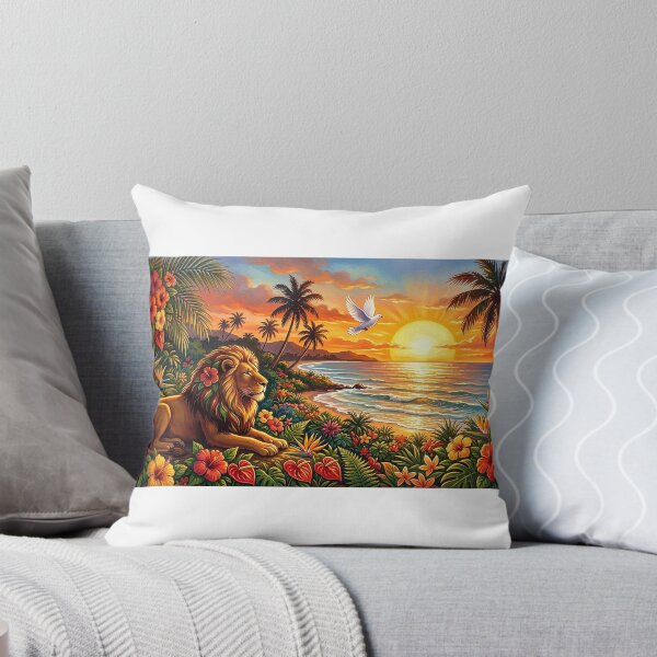 Item preview, Lion of Peace — One Love Tropical Sunset designed and sold by Hawaii26.
