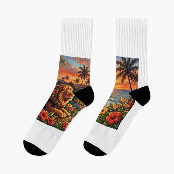Item preview, Lion of Peace — One Love Tropical Sunset designed and sold by Hawaii26.