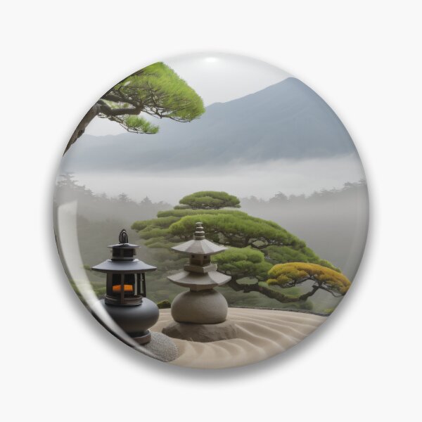Item preview, Peaceful Zen Garden - Japanese Landscape Art designed and sold by CrippiCrippi.