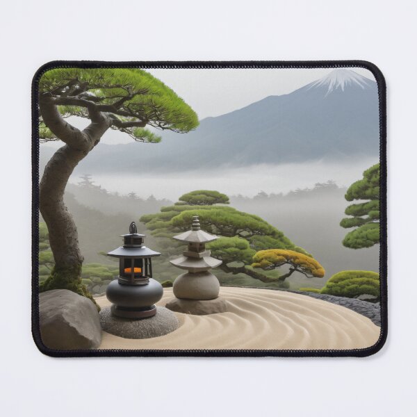 Item preview, Peaceful Zen Garden - Japanese Landscape Art designed and sold by CrippiCrippi.