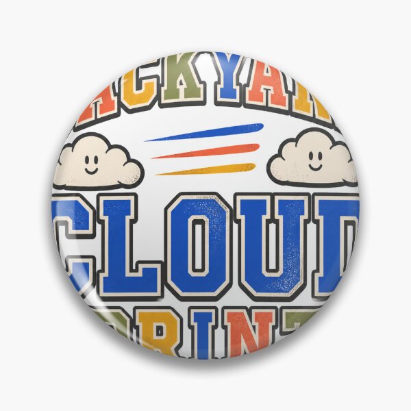 Item preview, Backyard Cloud Sprints Badge designed and sold by aihrgdesign.
