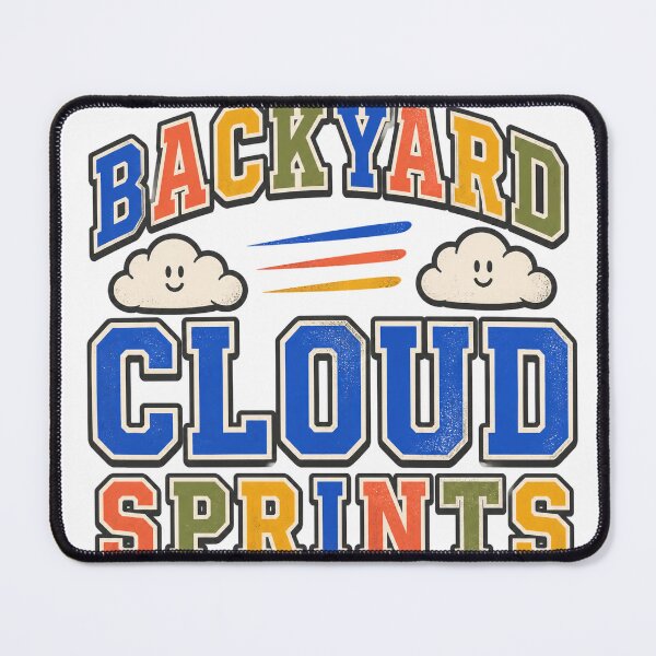 Item preview, Backyard Cloud Sprints Badge designed and sold by aihrgdesign.