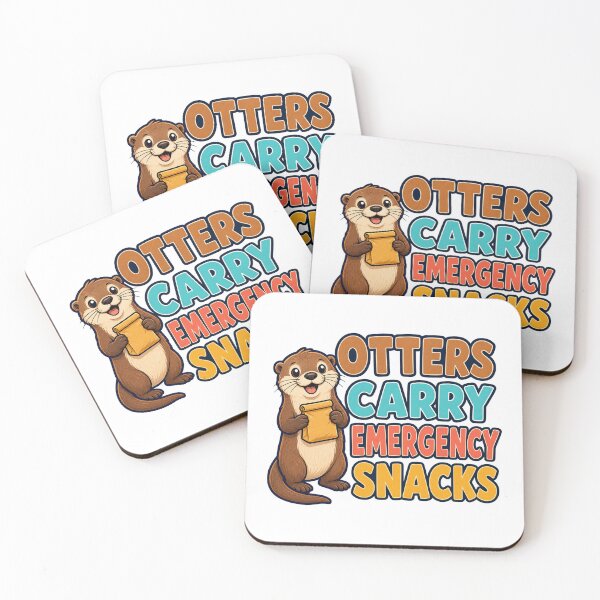 Item preview, Otters Carry Emergency Snacks designed and sold by aihrgdesign.