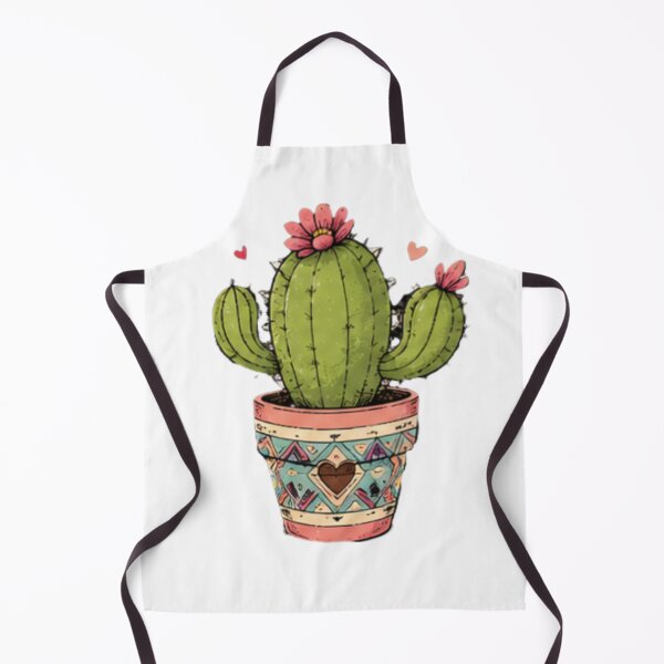 Item preview, Cute Cactus with Flowers and Hearts designed and sold by MyCalmDraw.