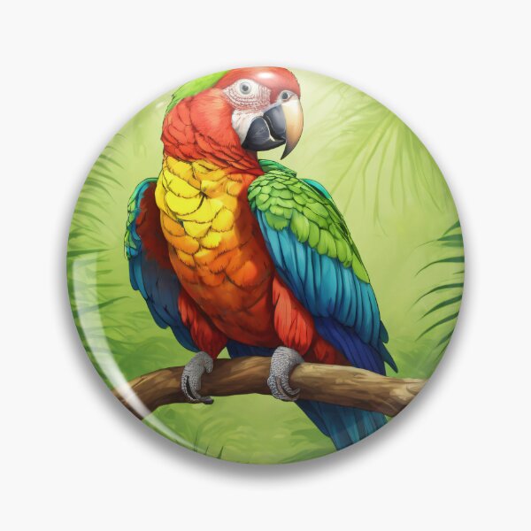 Item preview, Tropical Parrot - Exotic Bird Art designed and sold by CrippiCrippi.