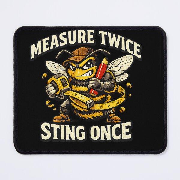 Item preview, MEASURE TWICE STING ONCE designed and sold by AusTradeTees.